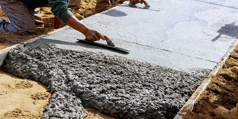 We install clean level sidewalks designed for high foot traffic 