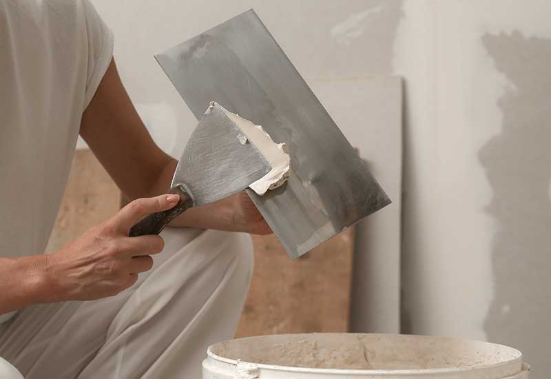 Holes cracks and water damage are the most common issues
