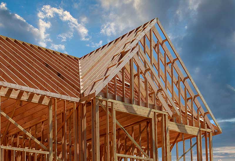 Our new construction service includes homes garages